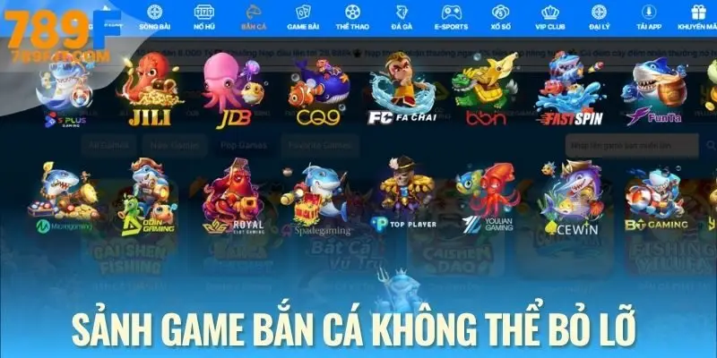 Bắn Cá 789F - Thưởng Liền Tay, Trải Nghiệm Đỉnh Cao Sắc Nét Sảnh game bắn cá 789F phù hợp cho cả người mới và cao thủ